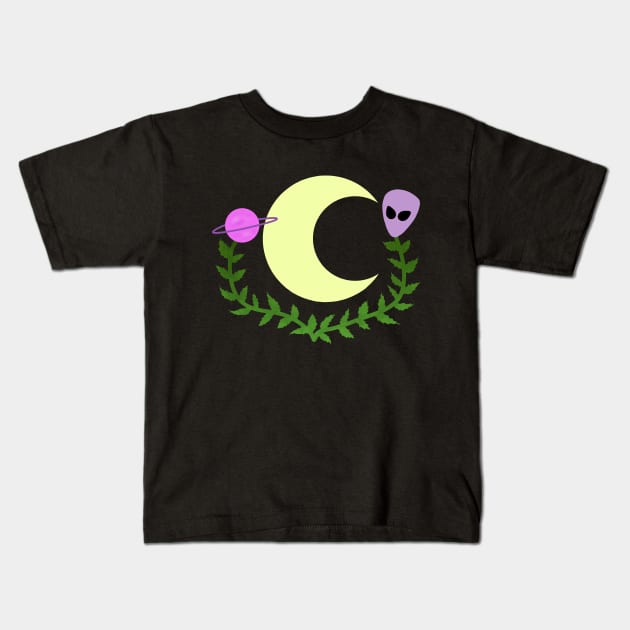 XTRATERRESTRIAL MOON VINE! Kids T-Shirt by ShinyBat